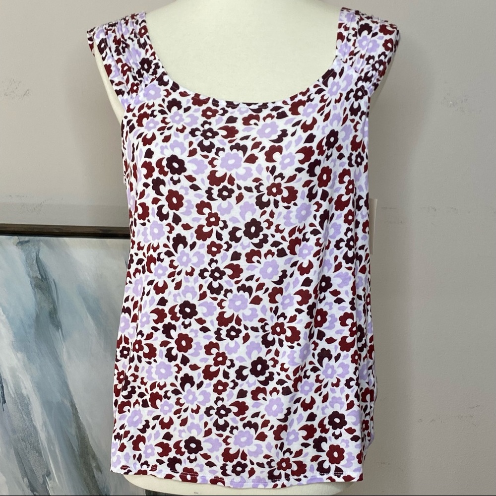 NWT 14th & Union floral tank top